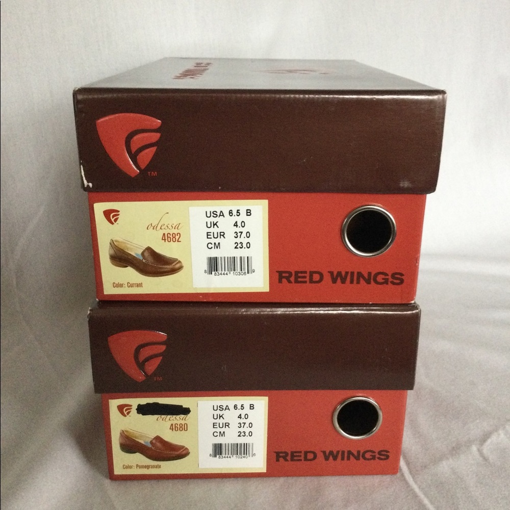 2Pair NIB Red Wing Leather Loafers 6 1/2 B